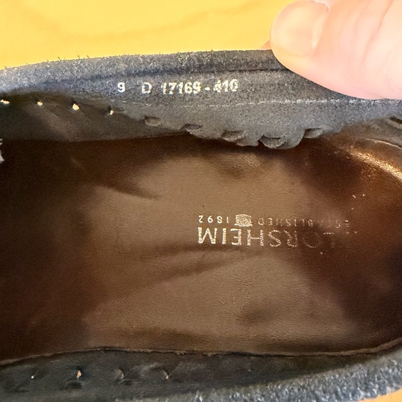 Florsheim Woven Suede Loafer | Navy Blue | Size 9D | All Leather | Made in USA main image 6